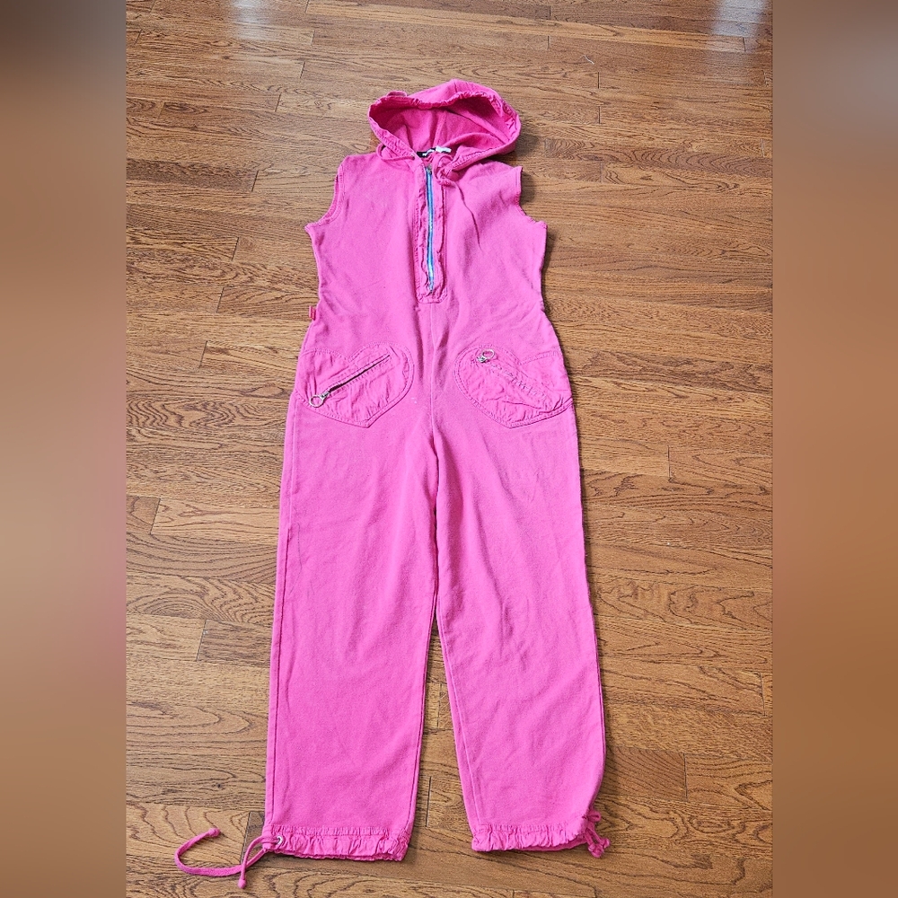 Gorgeous Moschino Bodysuit With Hood On Zipper Size  8